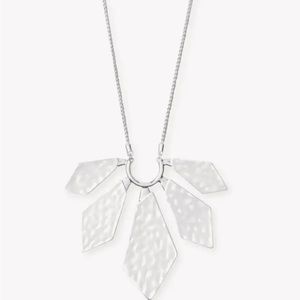 Kendra Scott, Mari Metal Long Pendant Necklace, Bright Silver